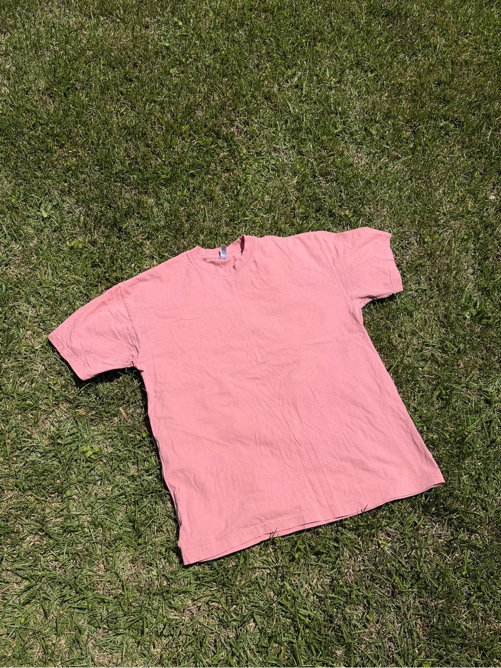 Classic Salmon Pink Crewneck Tee